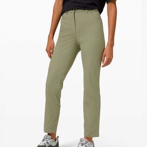 lululemon athletica City Sleek Sage Green Straight Leg Pants